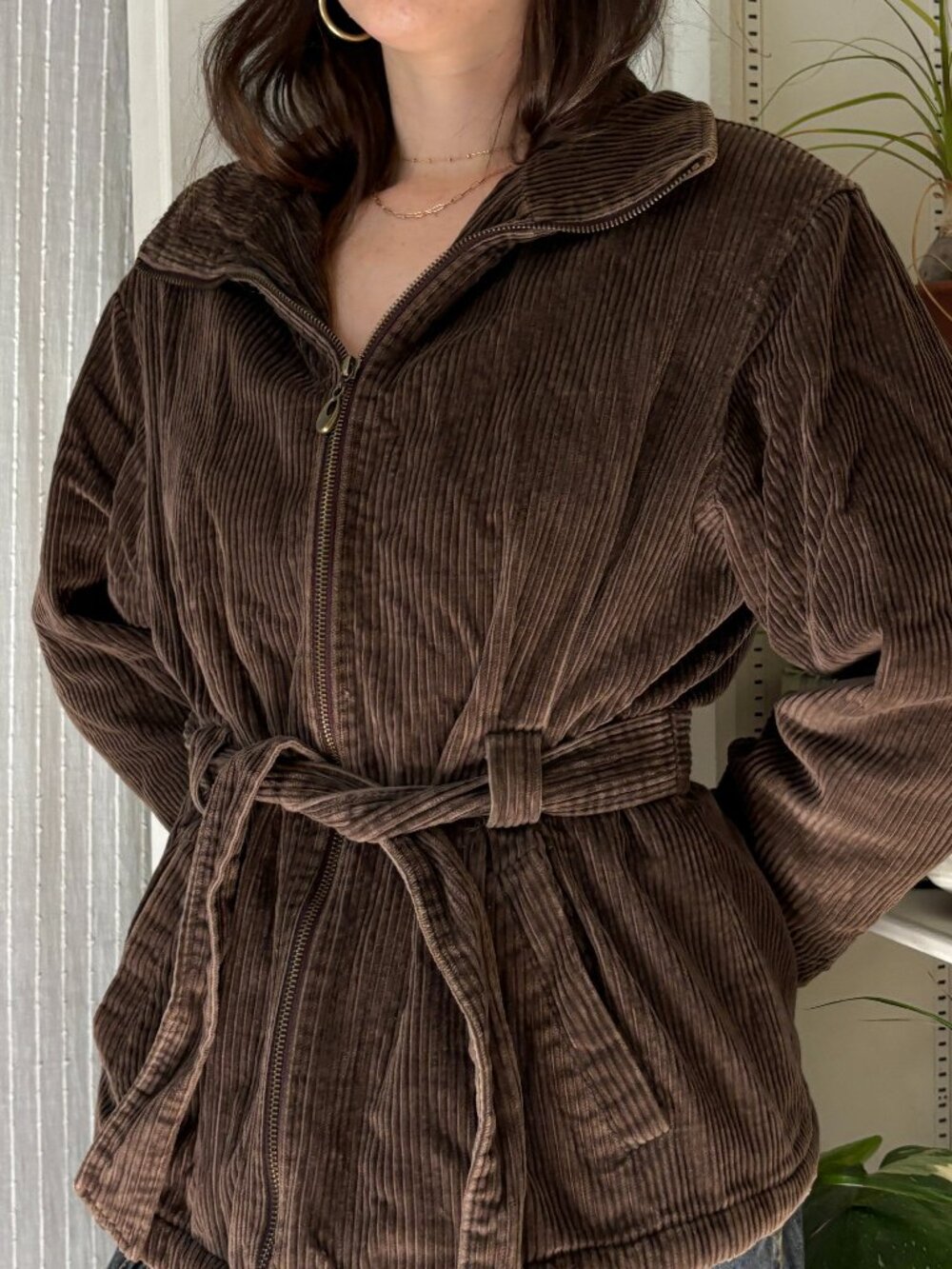 Vintage Brown Corduroy Jacket - M